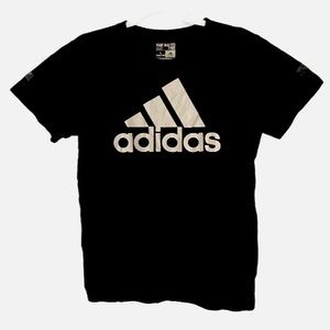 Adidas T-shirt in black Large Go To Tee crewneck short sleeve Big logo